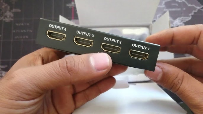 Duplicador Hdmi Splitter 2 Salidas Hdmi Misma Imagen Fact. A