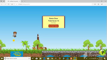 jumping boy -game made with HTML5 , CSS effect and Javascript