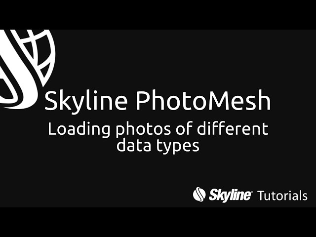 PhotoMesh Tutorials #2: Loading Photos of different data types