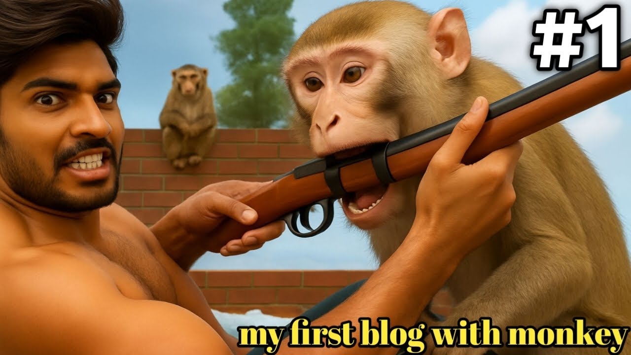 My First Vlog With Monkey 🐒🤣2025 | Sidkumar 