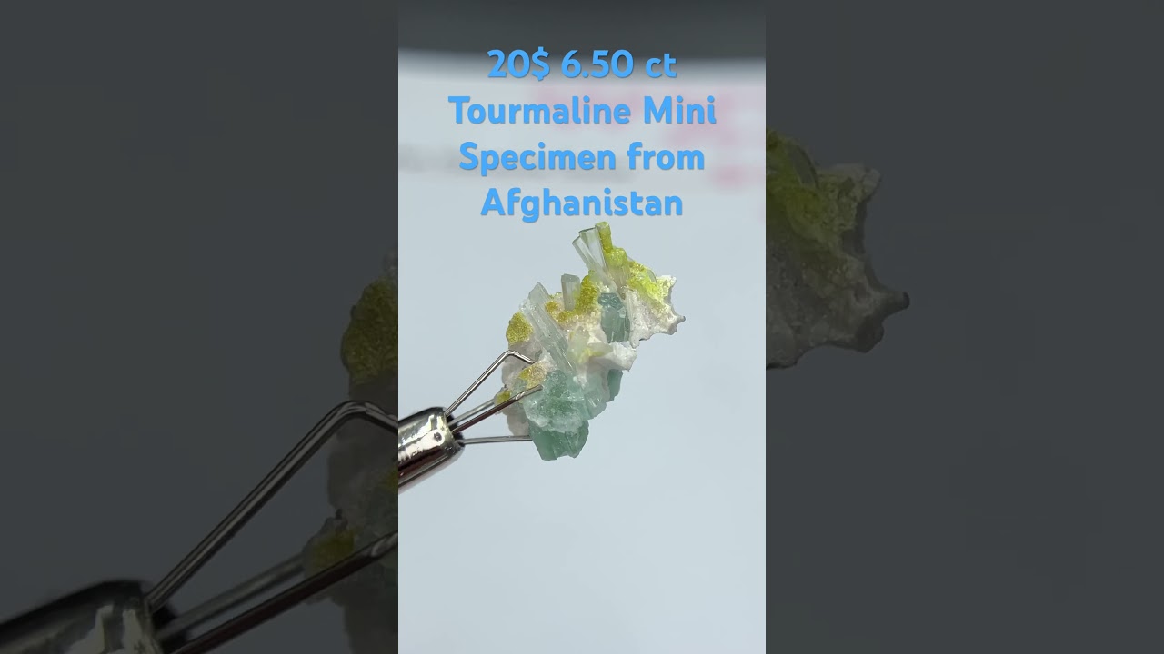 20$ 6.50 ct Tourmaline Mini Specimen from Afghanistan for sale 
