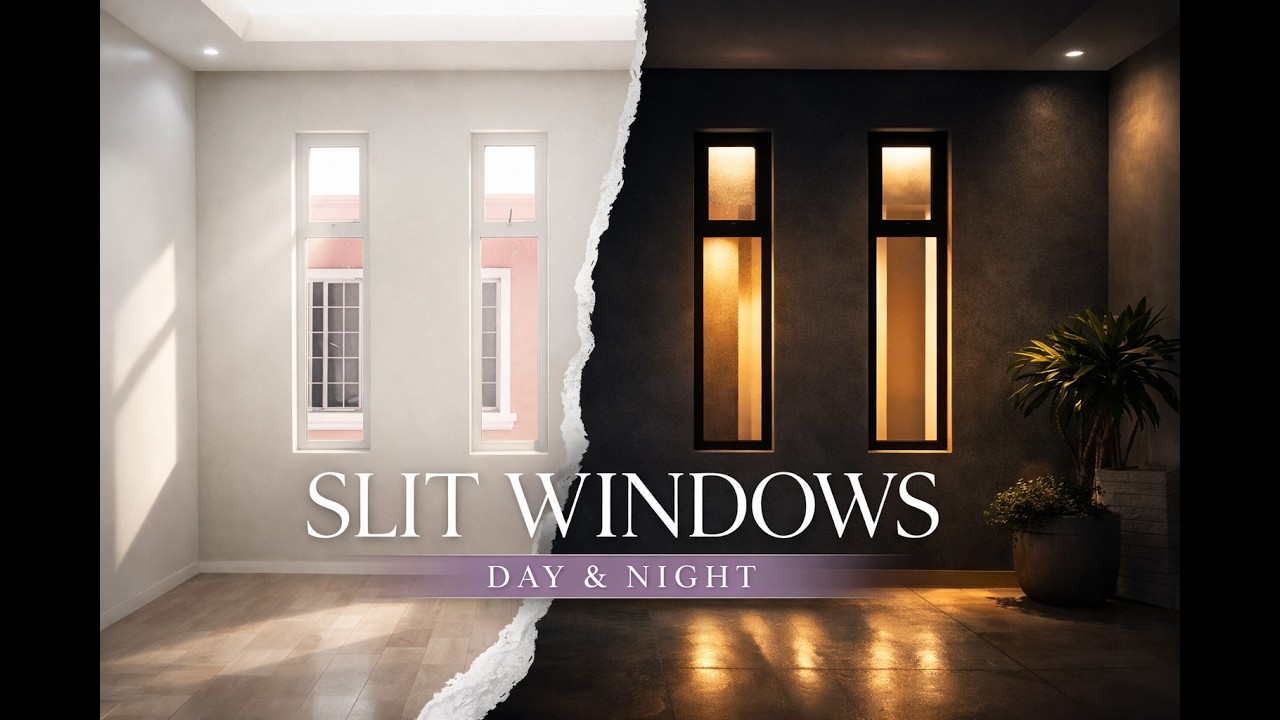 Slit Window Design Ideas 2025 | Modern Minimalist & Architectural ...