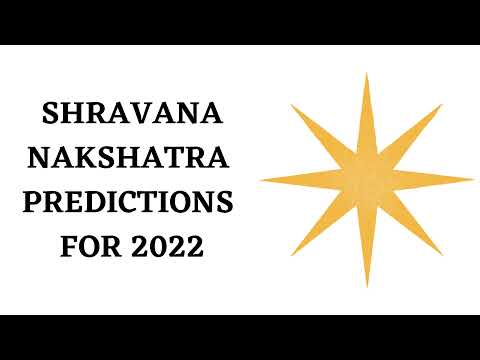 SHRAVANA NAKSHATRA PREDICTIONS FOR 2022-VEDIC ASTROLOGY ( ENGLISH PODCAST)