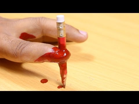 Amazing Pencil In Finger Magic Trick - Finger Cutting Magic Trick