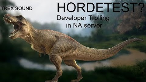 THE ISLE - developer trolling with Trex Broadcast in new hordetest!!