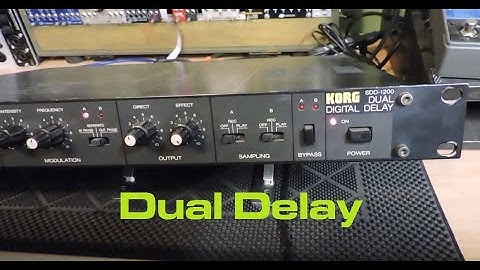 Korg SDD-1200 Dual Delay Rack FX w/ a Synthesizer Demo
