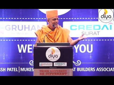 THINK DIFFERENT BE DIFFERENT by BAPS Gnanvatsal Swami at Surat