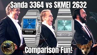 SMEI 2632 vs Sanda 3364 Analog Digital Watch Comparison Fun!