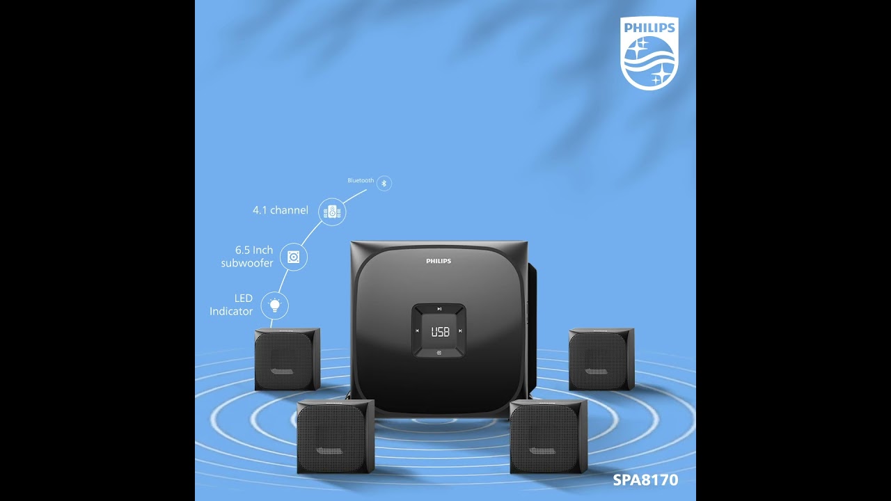 Experience music like never before with Philips Multimedia Speaker