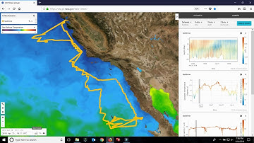 COVERAGE Web-based Visualization Tool: Saildrone Baja Campaign data