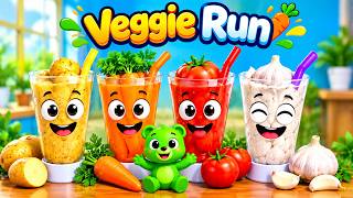 VEGGIE RUN 🥕🥔🍅 | Crazy Vegetable Challenge | Funny Cartoon Gameplay screenshot 3