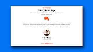 How to create a Testimonial Slider using Bootstrap 5