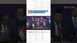 Indonesia's president cautions Asean against destructive rivalries