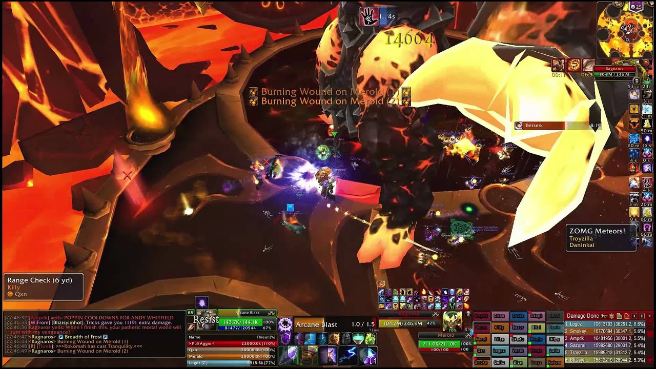 Ragnaros 25man Heroic - Raiding Rainbows (Mage PoV)