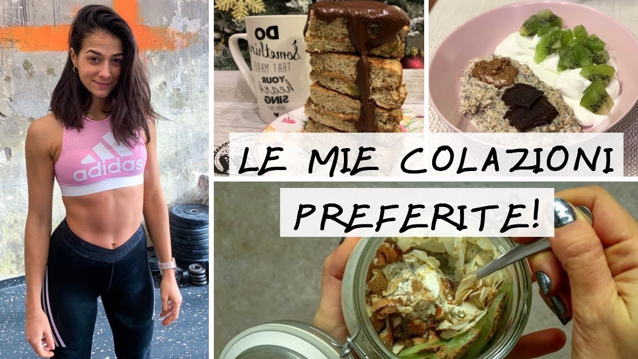 3 idee PER COLAZIONI DOLCI, SANE, GUSTOSE E VELOCI!!