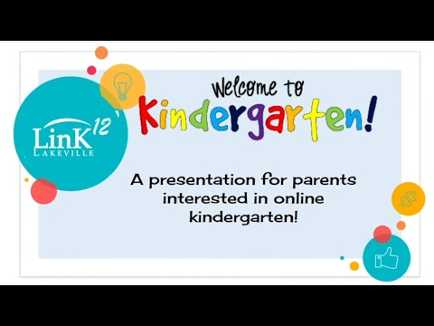 About Kindergarten in LinK12 Lakeville Online