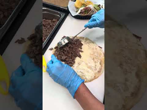 Video thumbnail: Las Vegas Giant Affordable Authentic Tacos Frijoles & Frescas inexpensive burrito shrimp cocktail