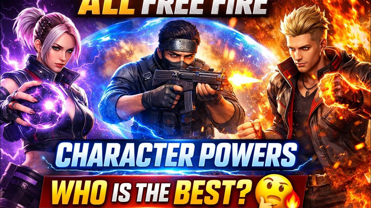 All Free Fire Character Powers 💥 | Who Is the Best? 🤔🔥