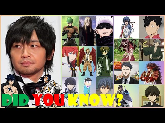 Personagens Com os Mesmos Dubladores! on X: Absurdo de talentoso, Yuichi  Nakamura é um seiyuu de absoluto respeito e tem uma voz fenomenal! Yuichi é  conhecido por ser a voz do Gray