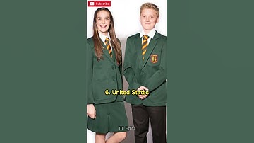 TOP 10 COUNTRIES WITH MOST BEAUTIFUL SCHOOL UNIFORMS #shorts