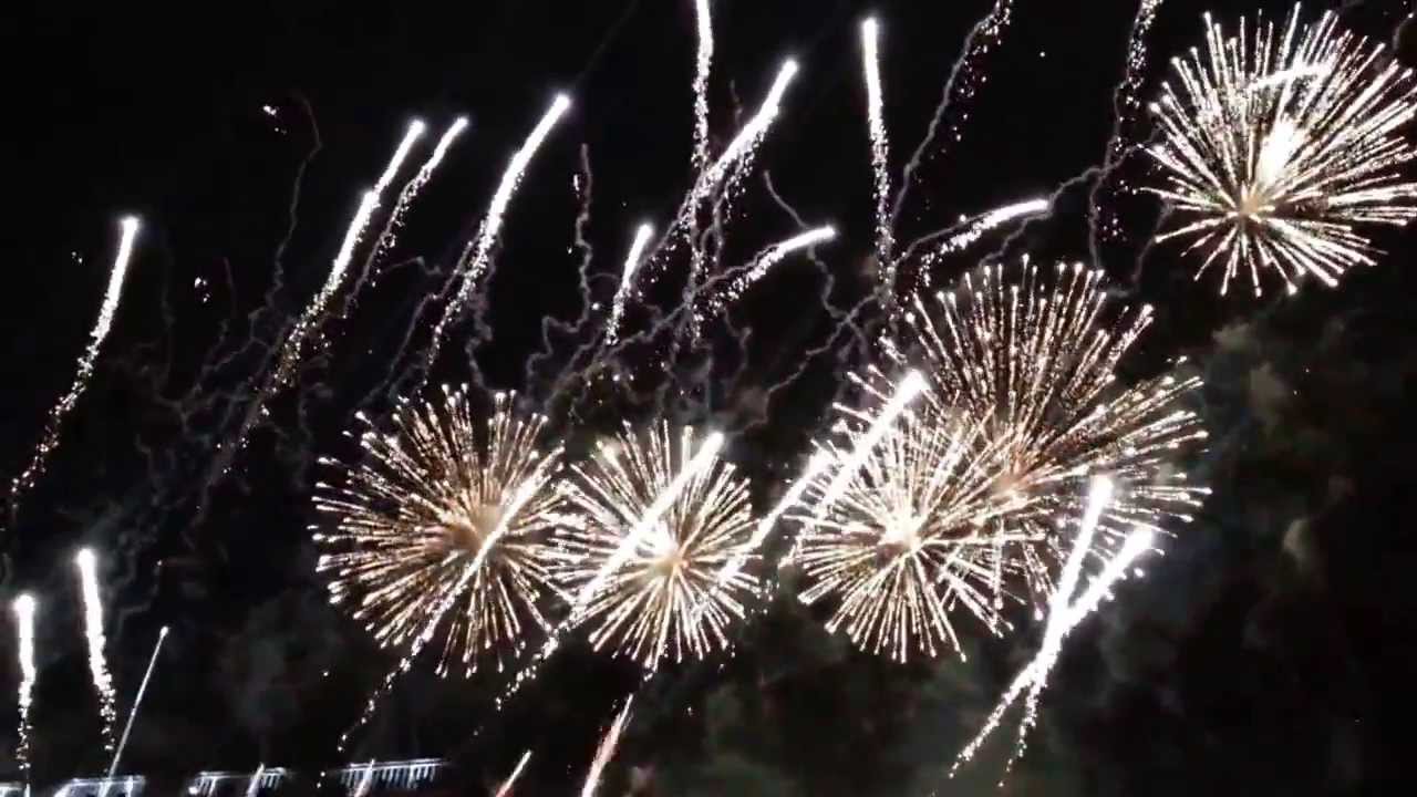 Fireworks and pyrotechnic show on the Almaty Day