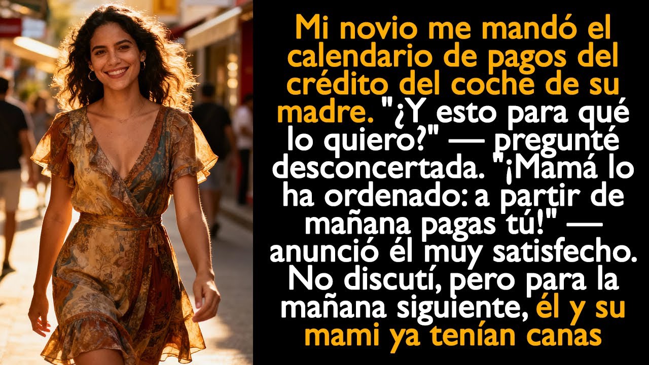 Mi novio me mandó el calendario de pagos del crédito del coche de su madre