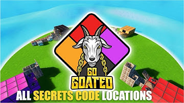 GO GOATED ZONE WARS MAP FORTNITE CREATIVE - FIND ALL SECRET CODE LOCATIONS