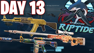 Opening Riptide Operation Skins EVERY DAY until I pull a RED! Day 13
