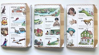 Vintage dictionary journals with embellishment packs