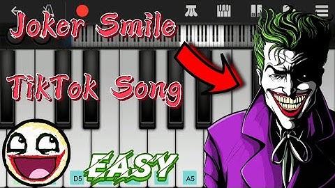 Joker Smile | TikTok Song | Easy Piano Tutorial | Perfect Piano