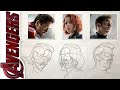 Drawing Avengers Head using Loomis method | Part 1