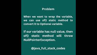 Java8 Optional class method Net Worth