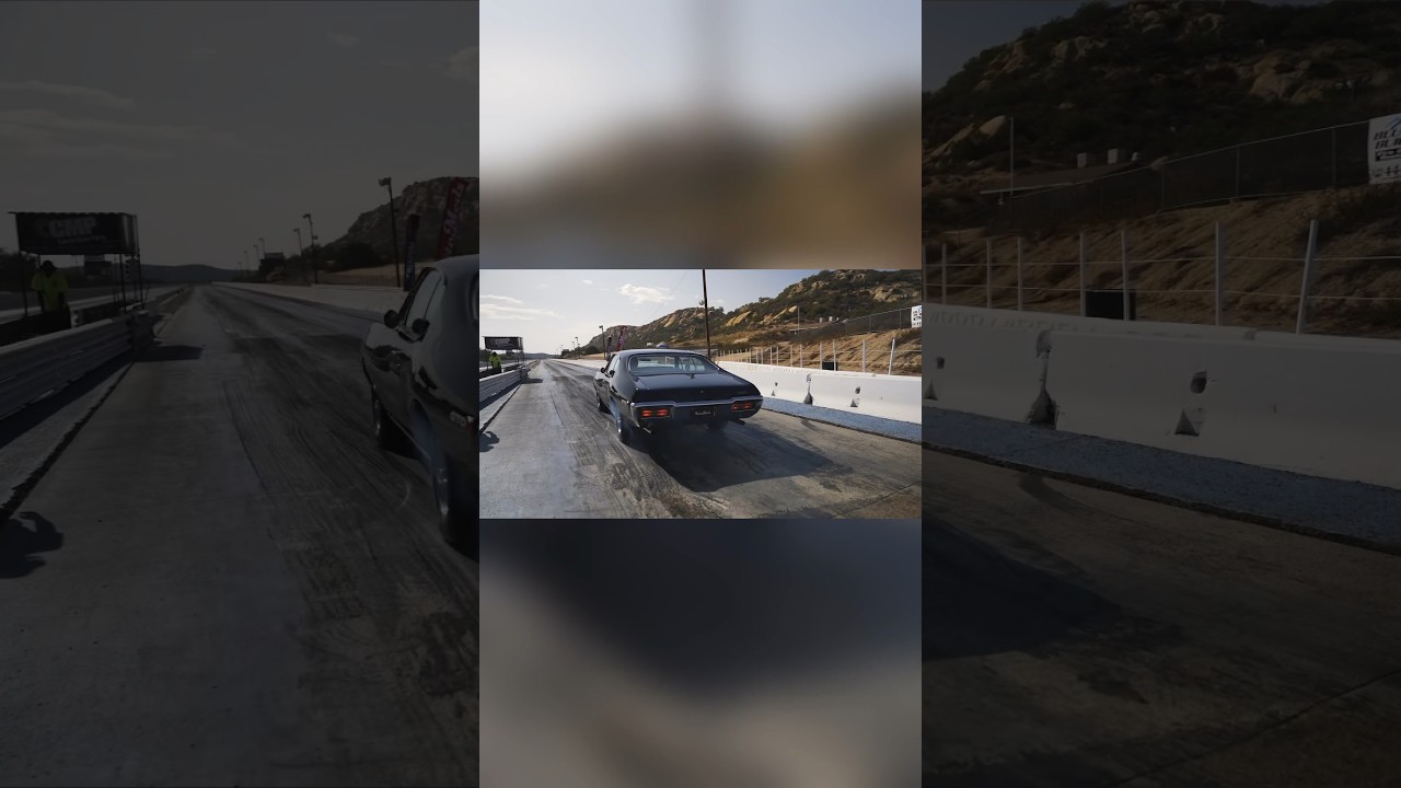 1968 GTO gets up and goes💨 #gto #dragrace #giveaway #rm