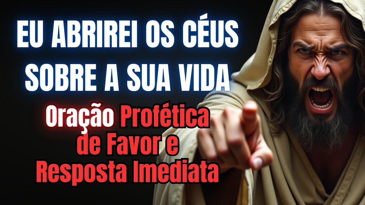DEUS DISSE: EU ABRIREI OS CÉUS SOBRE A SUA VIDA | Oração Profética de Favor e Resposta Imediata
