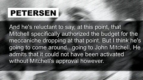 Richard Nixon Henry Petersen Watergate Investigati...
