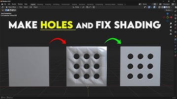 Easy Way to Make Holes and Fix Bad Shading in Blender