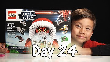 Day 24 LEGO STAR WARS Advent Calendar 2012 Review Set 9509 - Stop Motion & FREE CODE