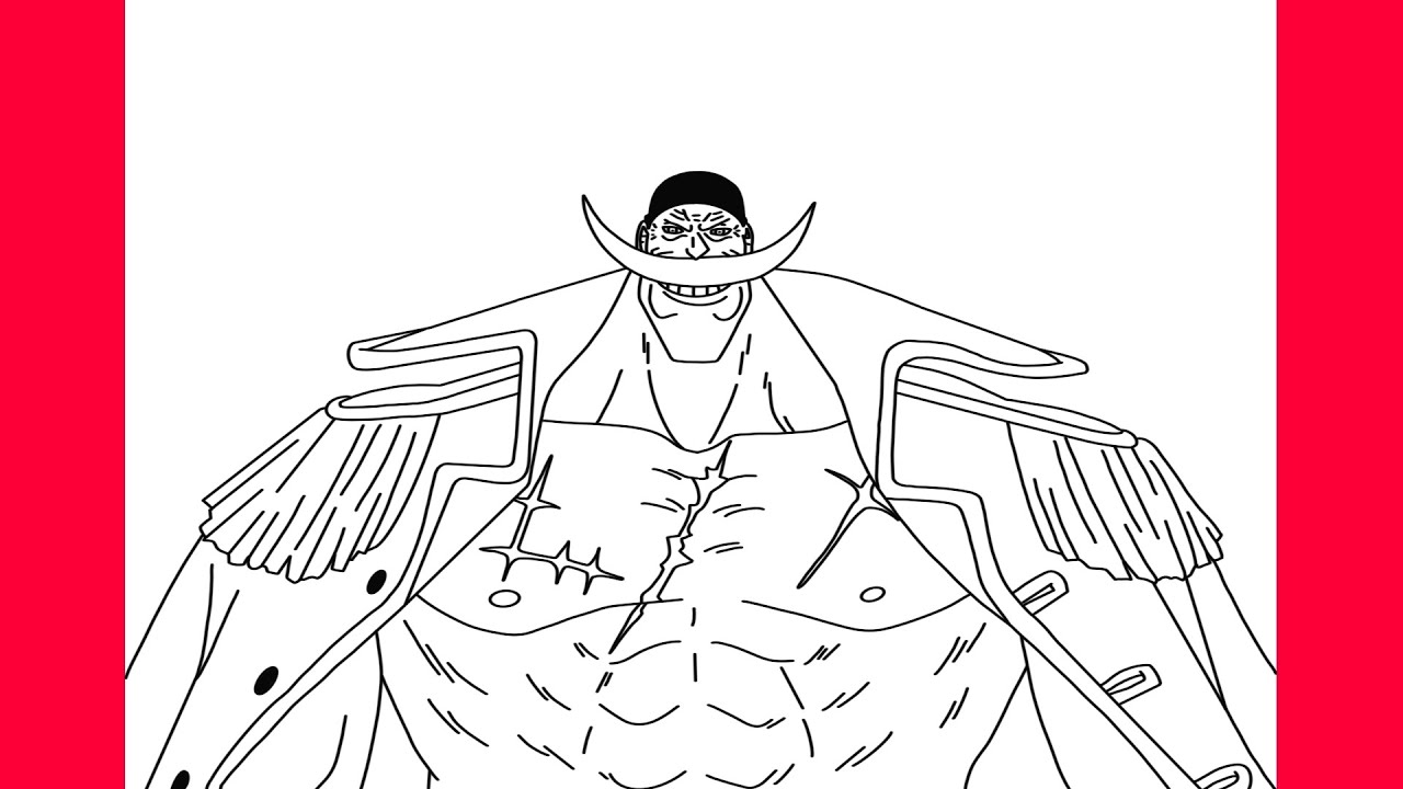 COMO DESENHAR O BARBA BRANCA (EDWARD NEWGATE) DE ONE PIECE