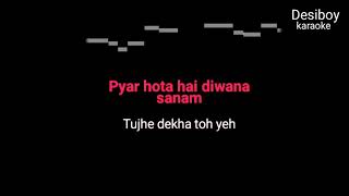 Tujhe dekha To Ye Jana Sanam karaoke with lyrics