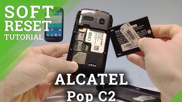 How to Remove Battery in ALCATEL Pop C2 - Soft Reset / Force Restart |HardReset.Info