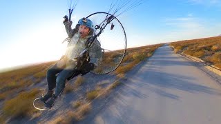 Flying FAST & LOW on my Paramotor!