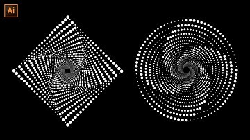 Dotted Spiral Vortex in Adobe Illustrator - Very Easy Tips & Tricks For Experts & Beginners