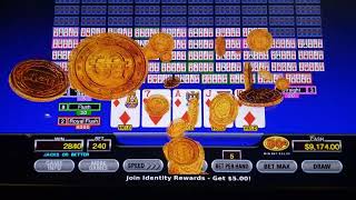 Four to a royal flush, on  multiplay video poker at the Cosmopolitan of Las Vegas screenshot 2