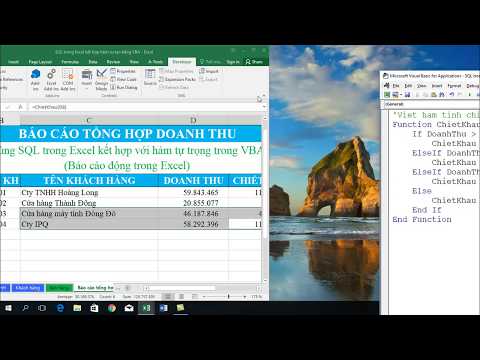 Lập trình VBA đưa hàm tự tạo vào câu lệnh SELECT- SQL trong Excel – Đỉnh cao Excel