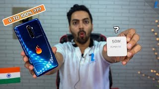 Realme X2 Pro 50W Super VOOC 0 To 100% Charging Test With Real Time Heat Test !