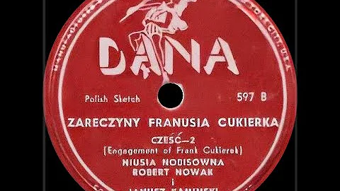 Polish 78rpm recordings in the US, 1949. DANA 597....