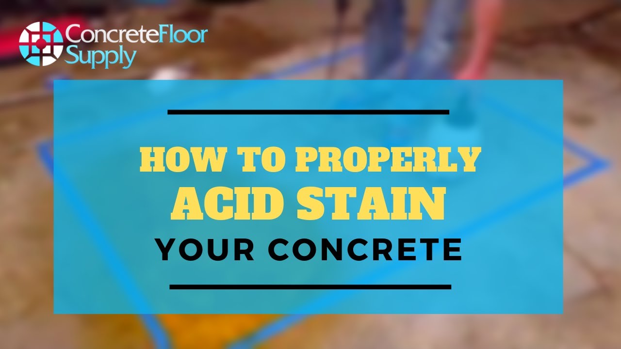 Step 2. How to Properly Apply Acid Stain to Your Concrete Floors - YouTube