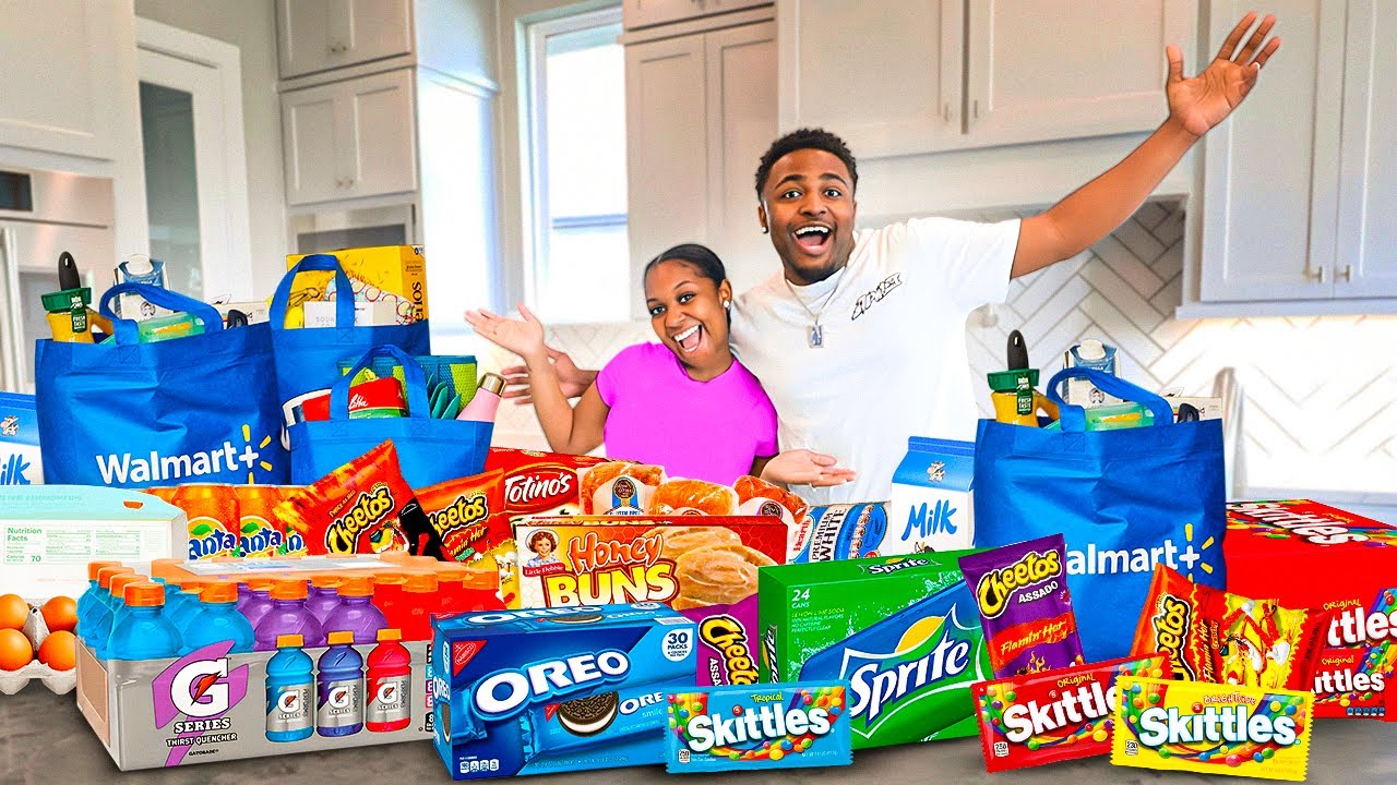 WE WENT GROCERY SHOPPING FOR OUR NEW HOUSE! + FRIDGE & PANTRY ORGANIZATION