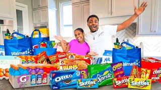 WE WENT GROCERY SHOPPING FOR OUR NEW HOUSE!   FRIDGE & PANTRY ORGANIZATION