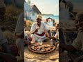 Zanzibar Tribe Smoking Giant Barracuda 🐟 #triballife #tribalfood #shorts